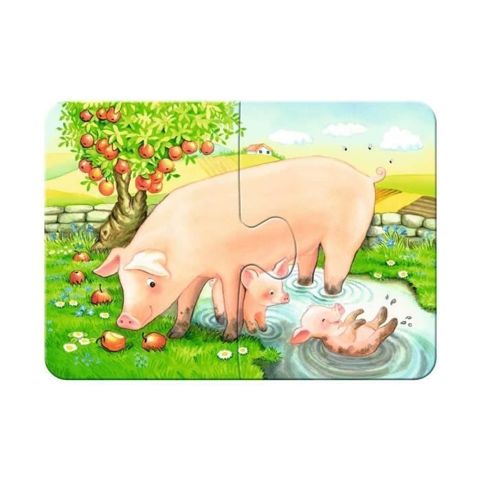 Rompecabezas Ravensburger Nuestros animales favoritos 2+4+6+8p
