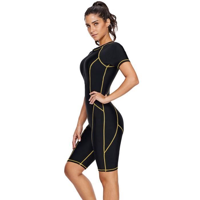 Women's one-piece swimsuit for sports training, quick-drying surf suit with UV protection