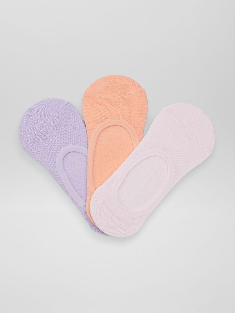 Set van 3 paar korte sokken - ROZE