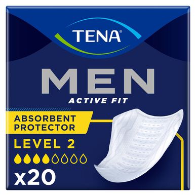 Bandages Tena pour incontinence masculine, niveau 2, 20 unités