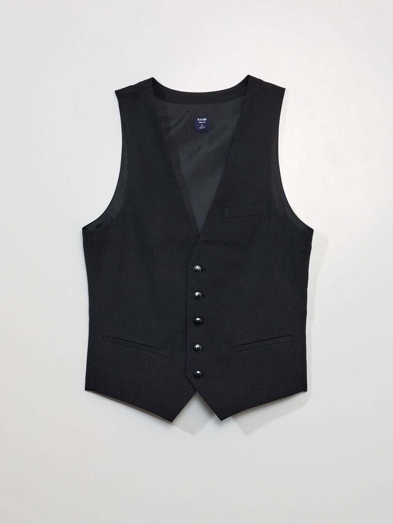 Chaleco estilo camarero - negro