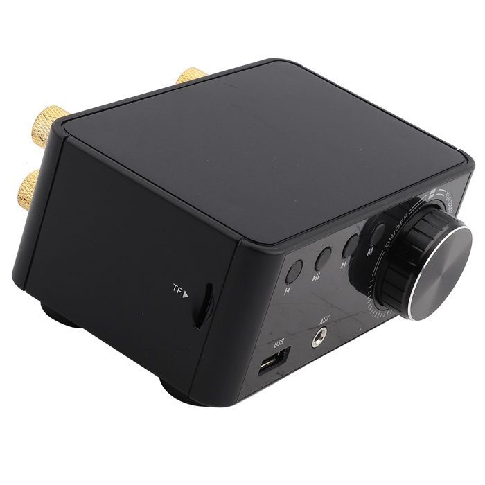 SALALIS Scheda amplificatore digitale, scheda amplificatore audio digitale HIFI Bluetooth 5.0, lettore di componenti elettronici, nero
