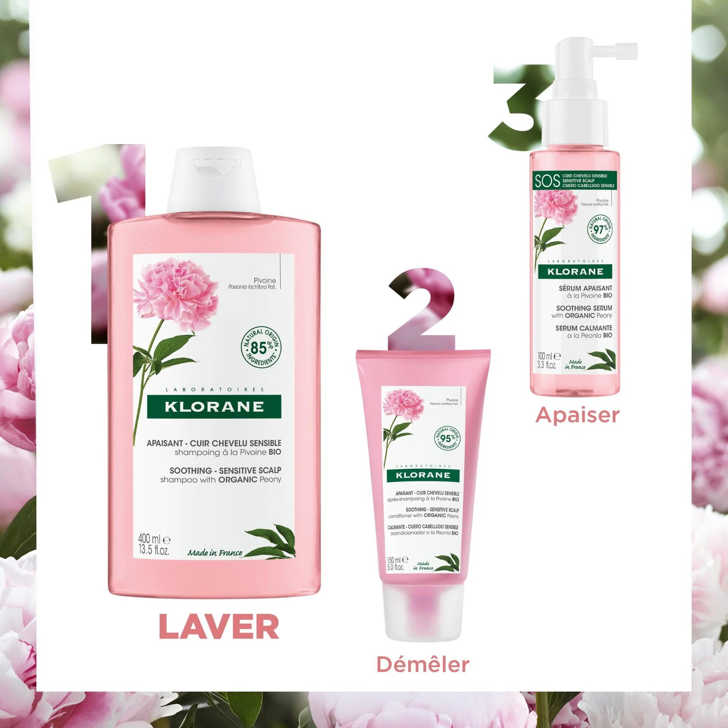 Klorane Shampoing à la Pivoine BIO