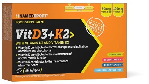 NAMED SPORT Vitd3+K2 30 gélules