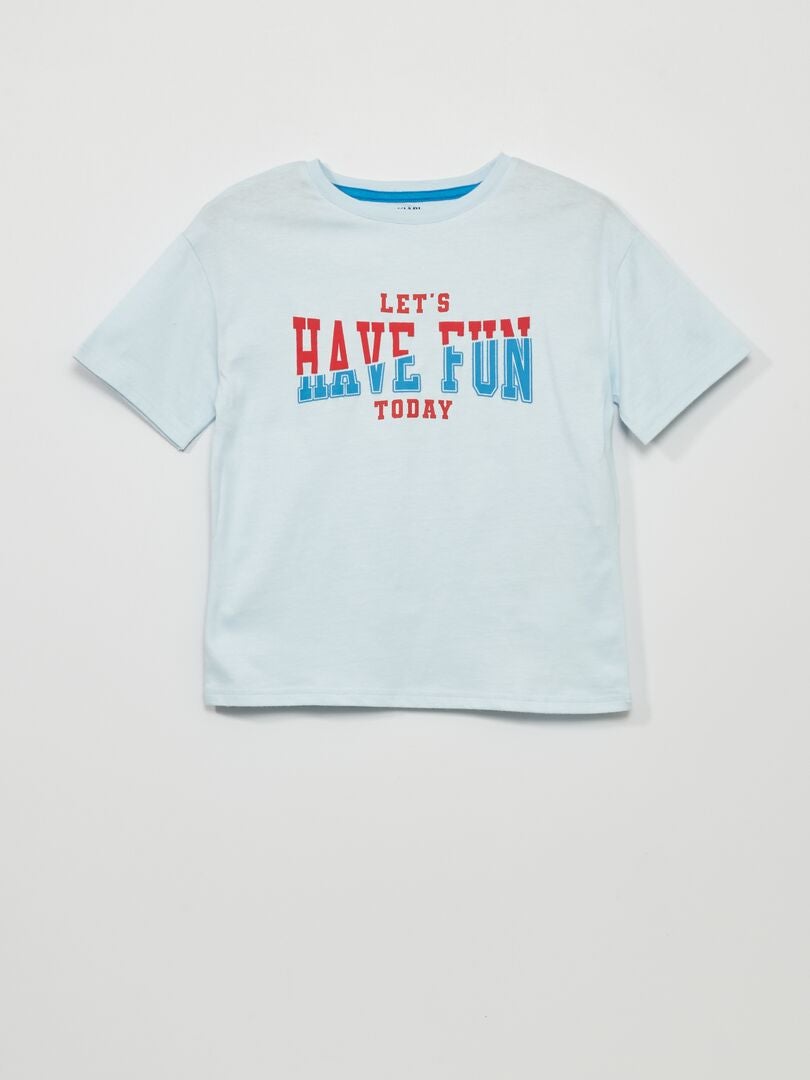 Camiseta com estampa - AZUL