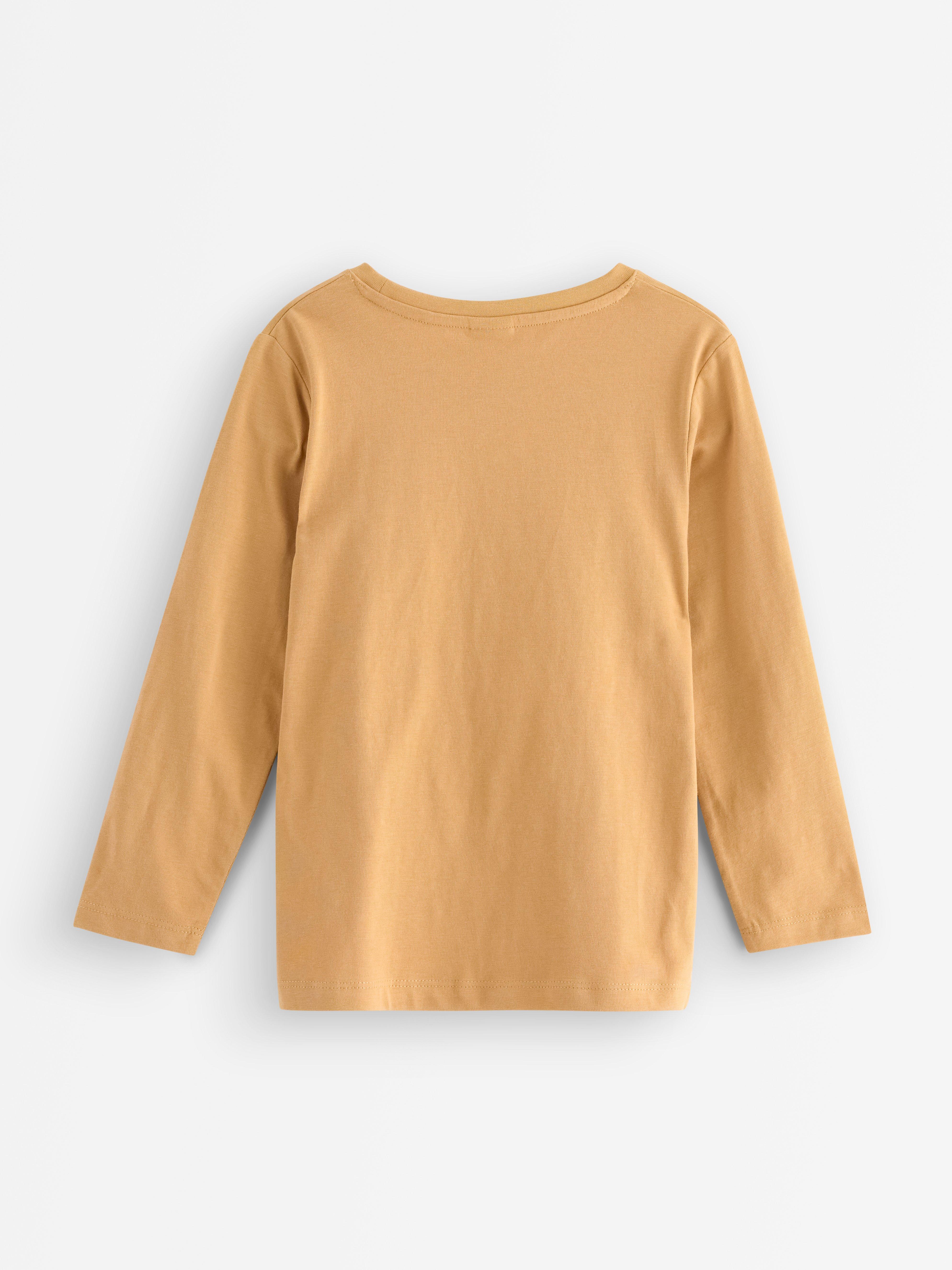 Top s dlouhým rukávem v barvě Dusty Yellow