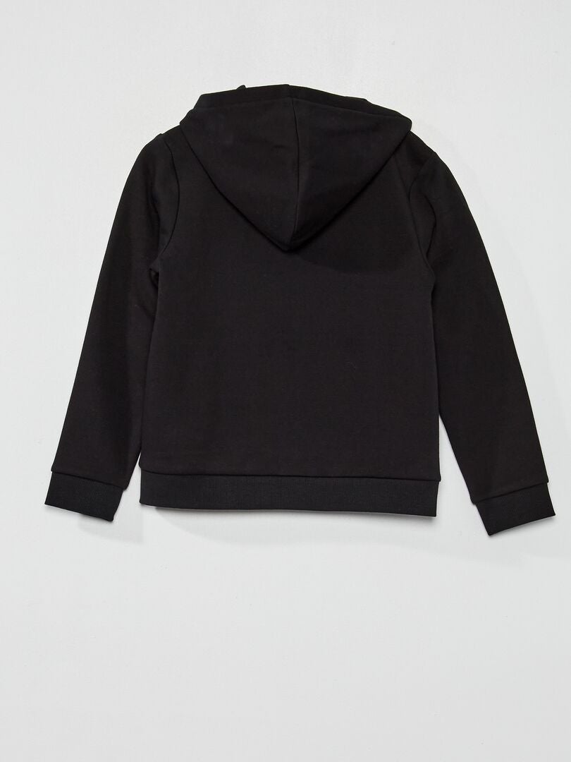Sudadera con cremallera - negra