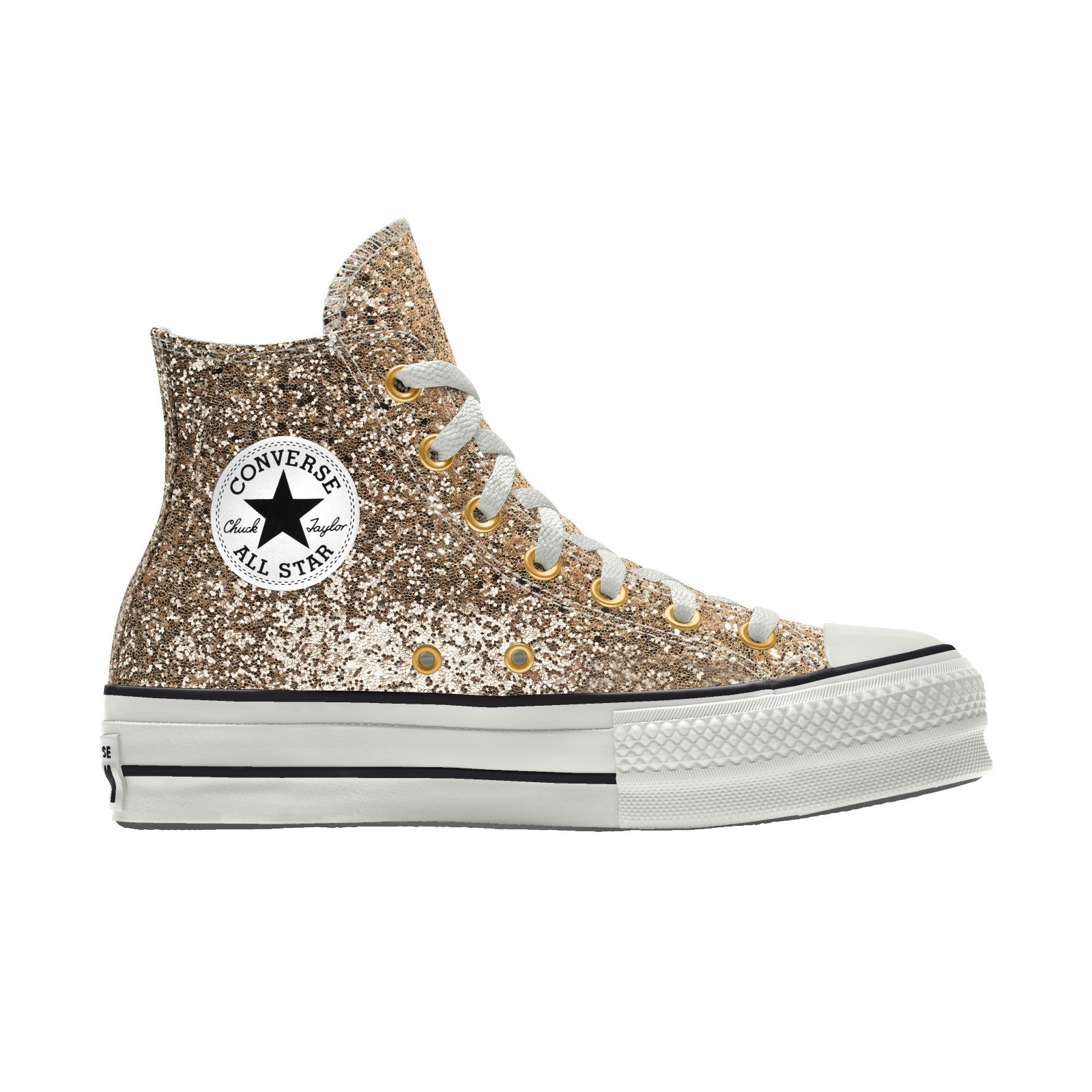 Custom Chuck Taylor All Star Lift Platform Glitter By You