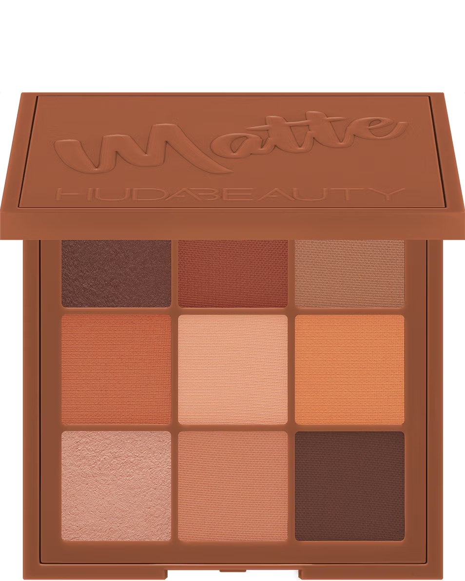 Paletă fard de pleoape Huda Beauty Matte Obsessions, caldă
