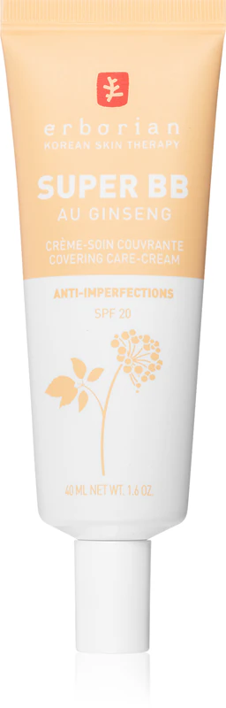 Erborian Super BB Cream para uma pele impecável, restaurando um tom de pele uniforme FPS 20