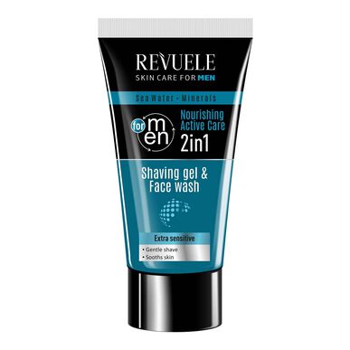 Revuele Gel de Barbear 2 em 1 Água do Mar e Minerais      180 ml 180 ml