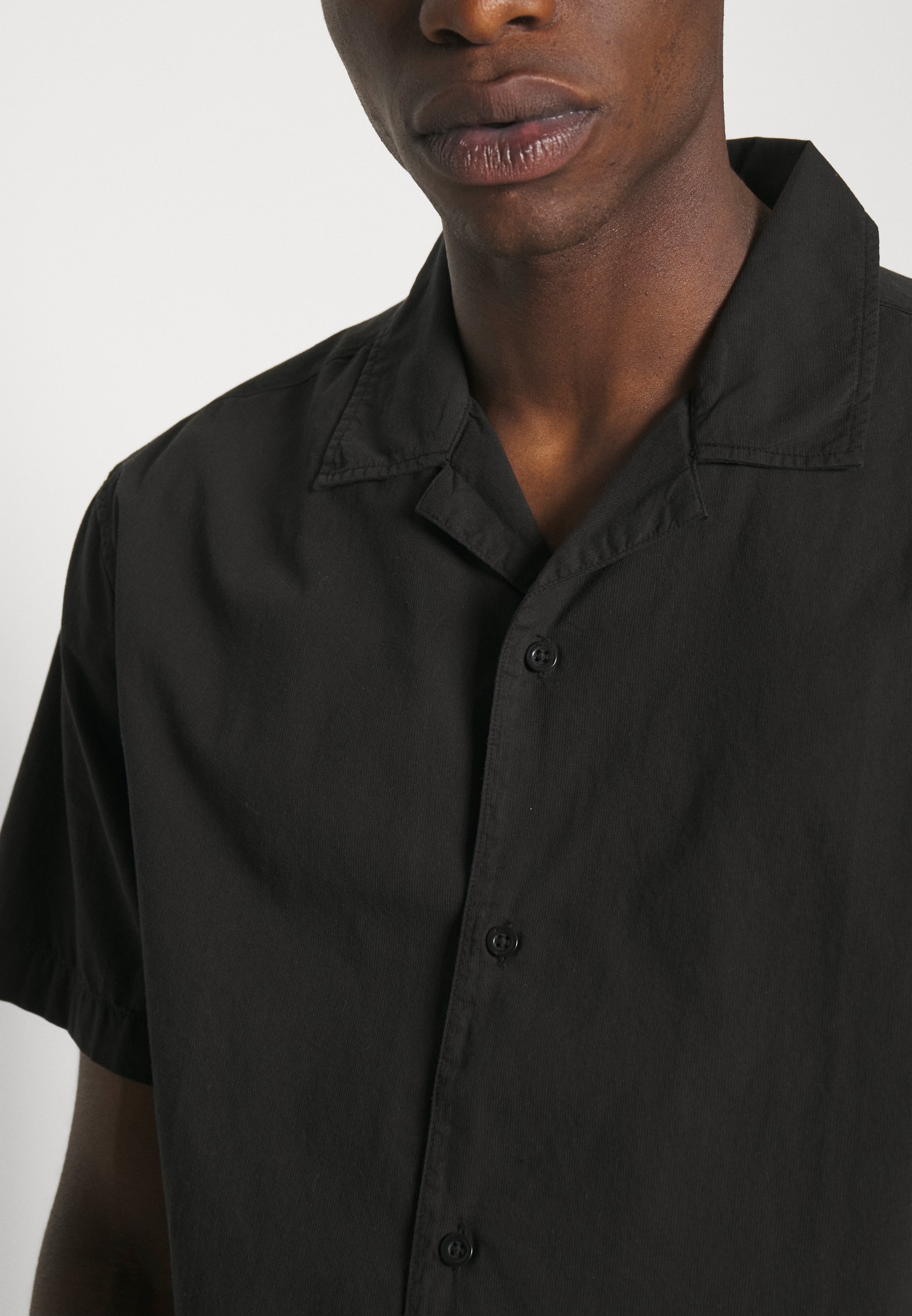 KnowledgeCotton kleding shirt - zwart