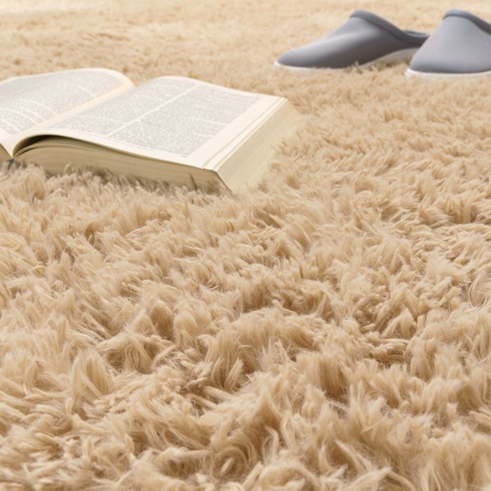 Paco Home Tapis Poils Longs Salon Shaggy Fausse Fourrure Fourrure Moelleux Beige Beige 160x220 cm