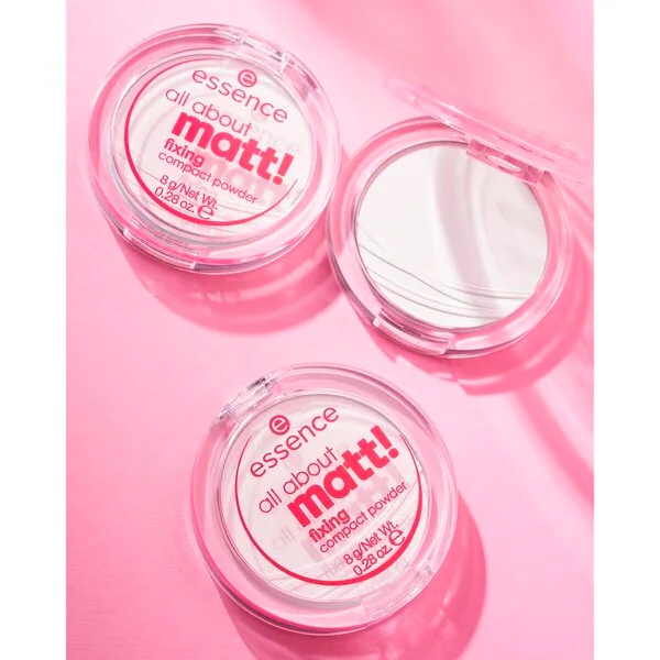 Essence All About Matt! fiksējošais kompaktais pūderis<br>