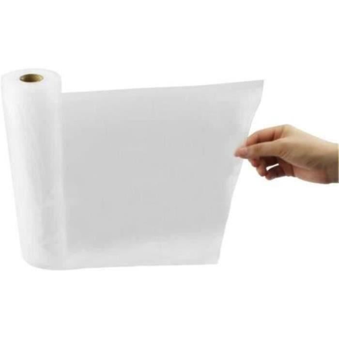3 rollos de película para envasar al vacío con relieve, 20 cm x 5 metros, sin BPA, seguro.