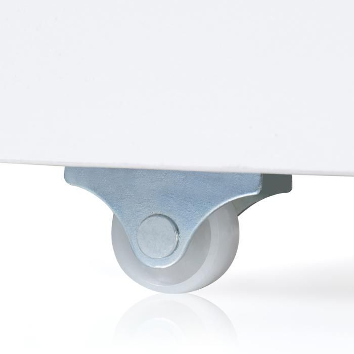 IDMARKET Meuble de rangement enfant MANA en bois blanc 3 tiroirs cubes sur roulettes