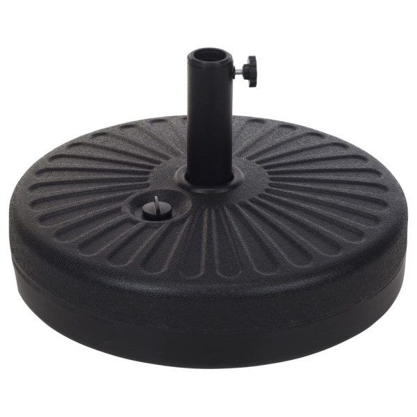 ProGarden Stojak pod parasol Czarny 10 m Poliester