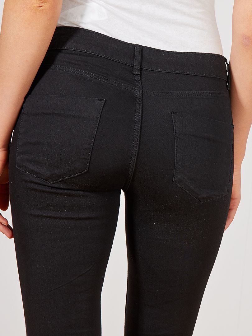 Calça jeans skinny elástica - Preta