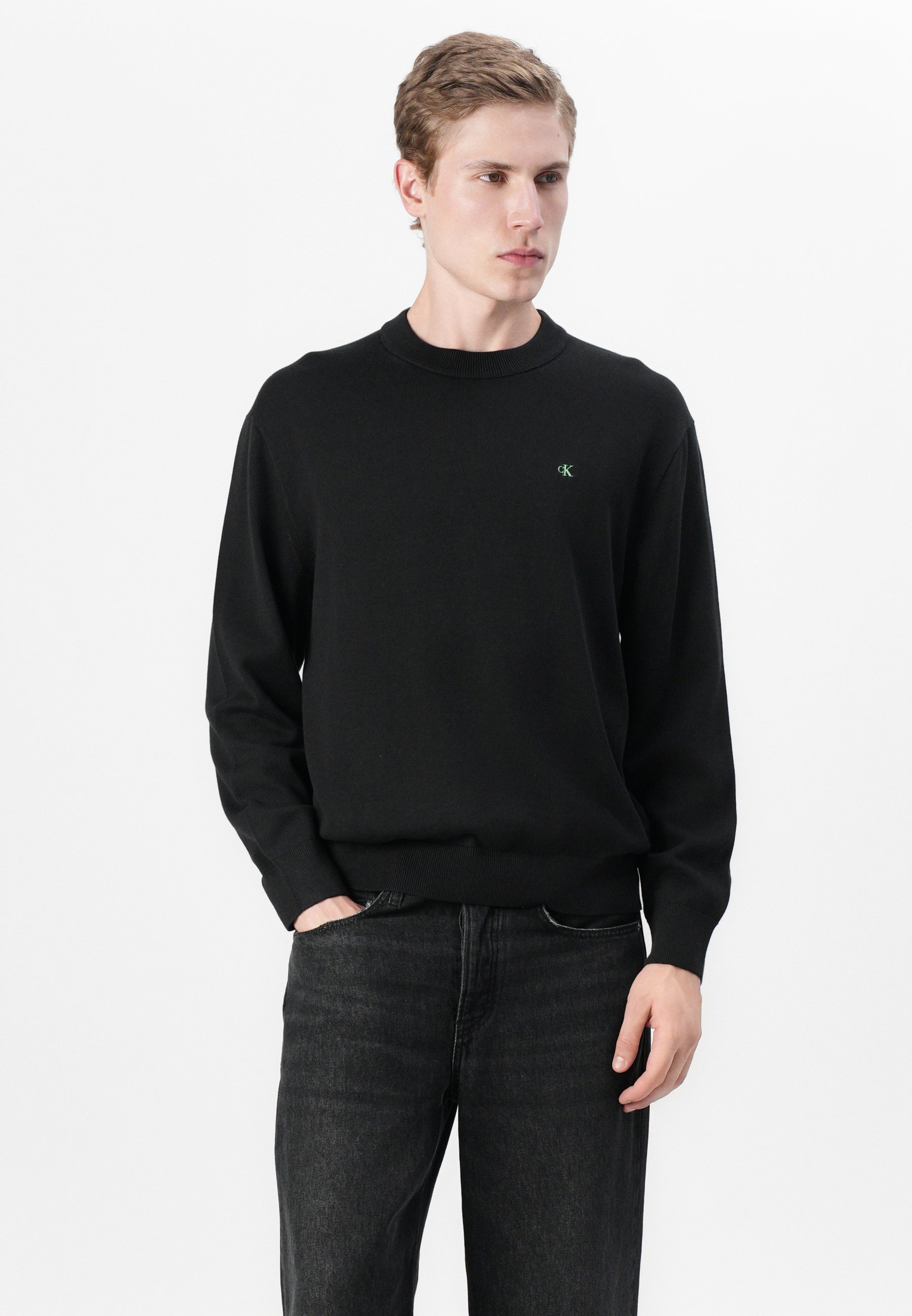 Calvin Klein Jeans RELAXED - Maglione - nero