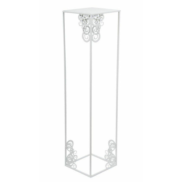 Nowoczesny stojący kwietnik 80cm biały LOFT