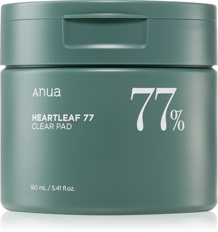 Discos de limpeza facial tonificantes e anti-cravos Anua Heartleaf 77%