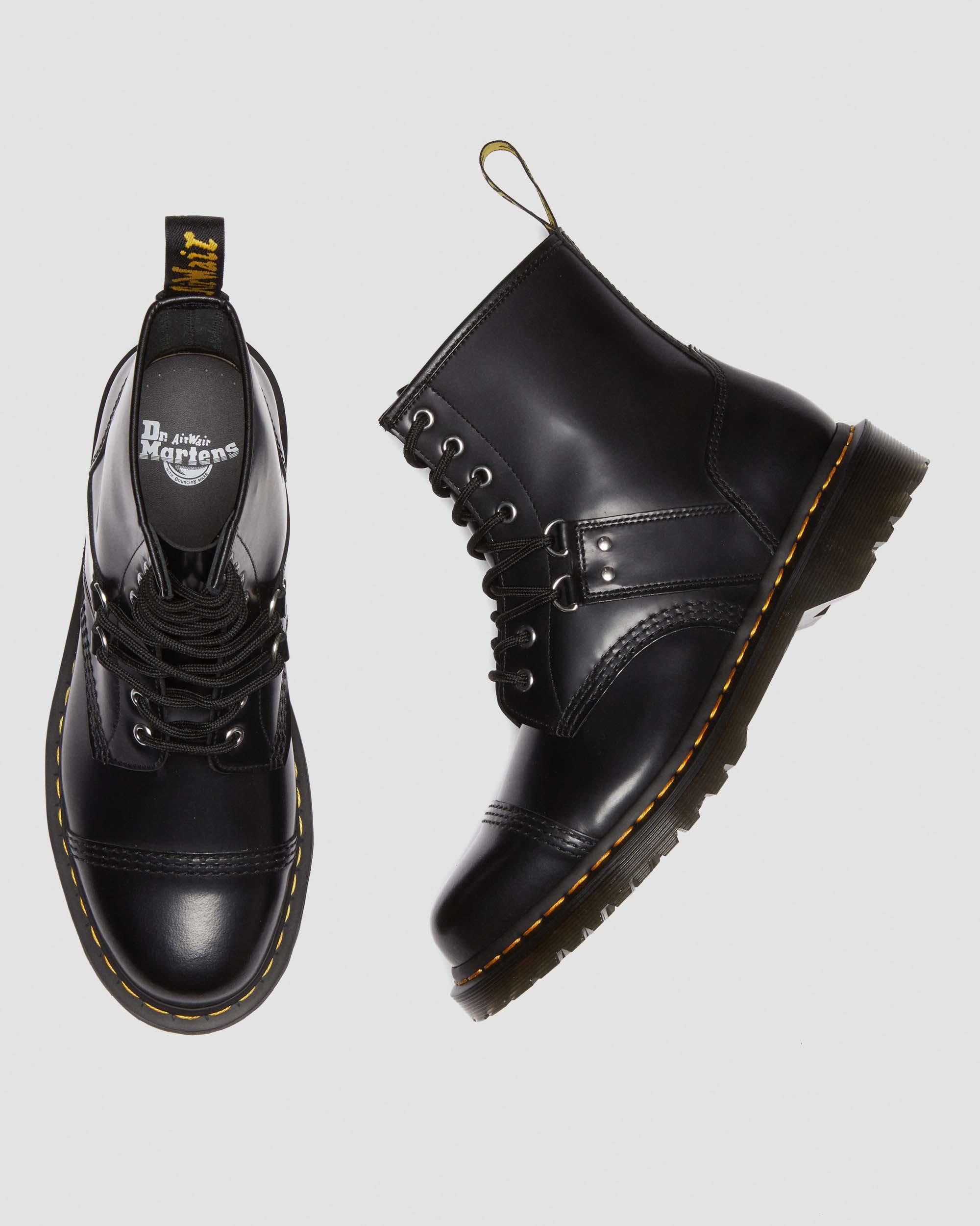 1460 Hardware Polished Smooth Leather Lace Up Boots