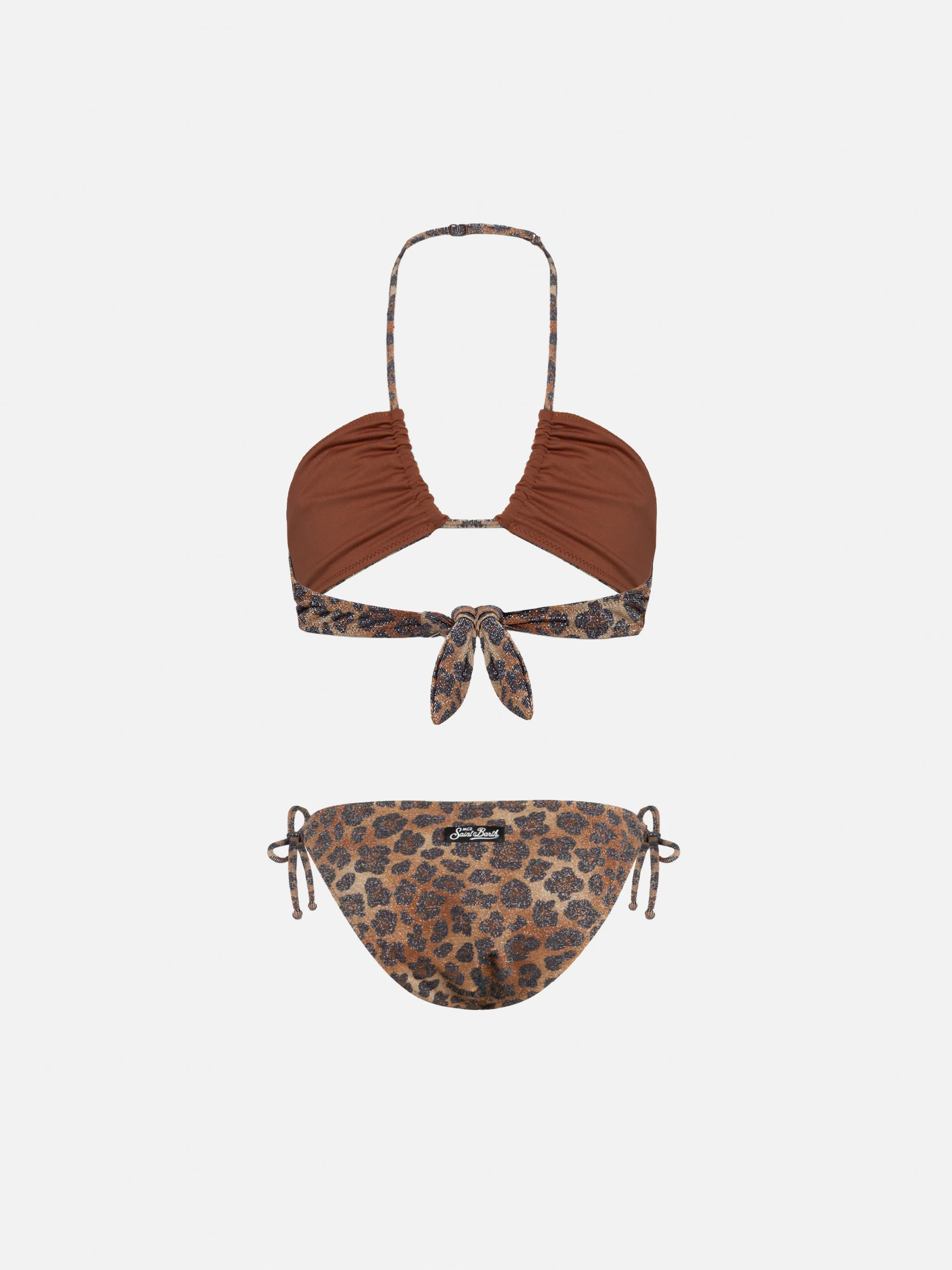 Bikini a fascia lurex animalier Aryanna