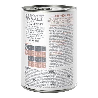 Wolf of Wilderness Adult Classic 6 x 400 g