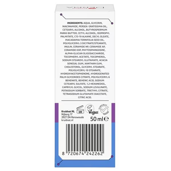 Kruidvat Derma dienas un nakts krēms sausai ādai, 50 ml
