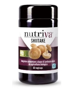 NUTRIVA Nutriva Shitake voedingssupplement voor lichaamsbescherming 60 plantaardige capsules