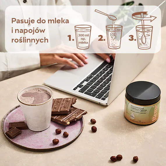 Reme Kolagenowa Formuła Piękna Caffe Latte o Smaku Orzechowym Proszek 150 g