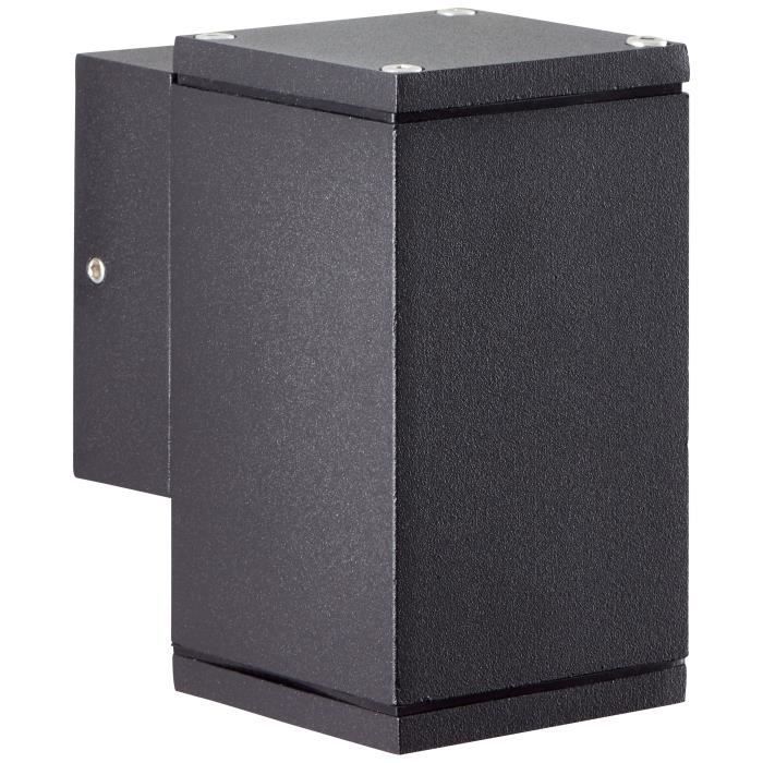 Applique da esterno - BRILLIANT - HALLY - Metallo e vetro - Antracite - LED GU10 - 1 x 10 W IP44