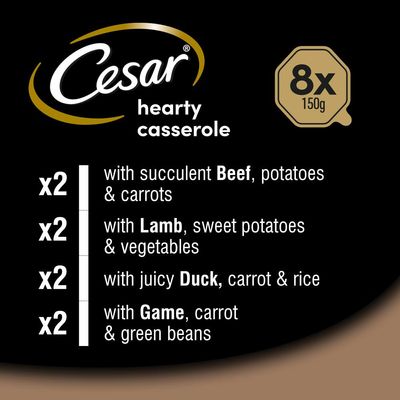 Výběr smíšených pokrmů z vydatného zapékaného pokrmu Cesar