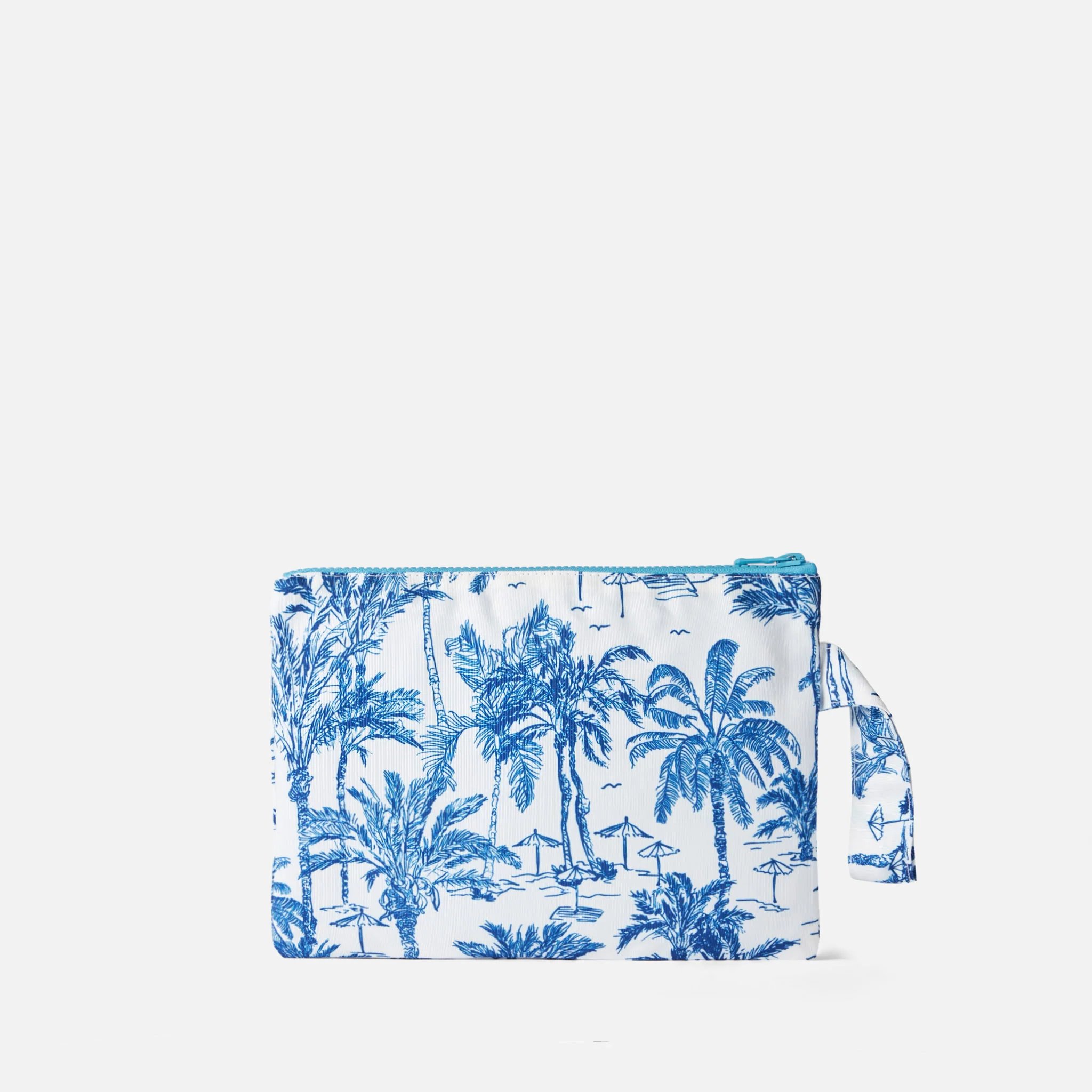 Pareasy nylon clutch tas met toile de jouy print.