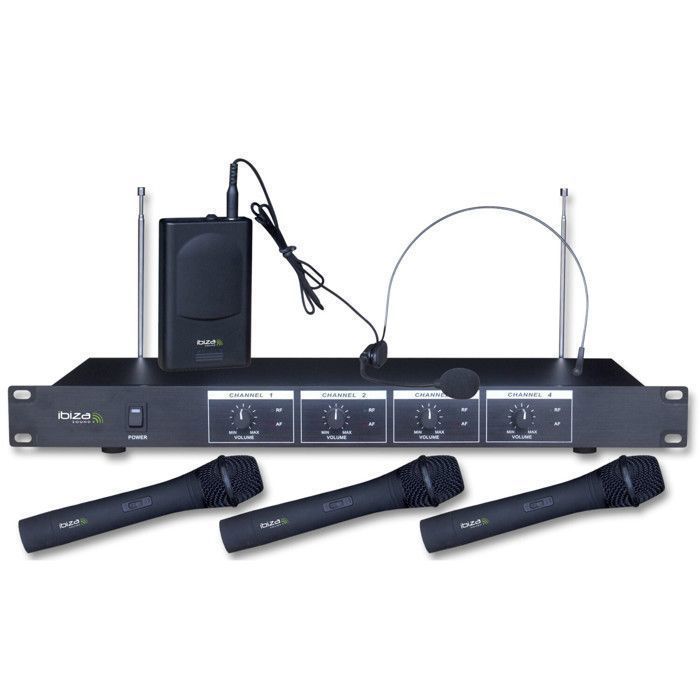 DIFFUSORE SLK12A-TWS DA 700 W + 4 MICROFONI SENZA SUPPORTO +