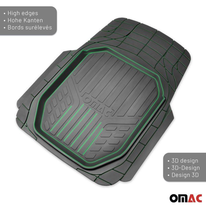 Tapis de Sol de Voiture Profond Antidérapant Imperméable pour Universel