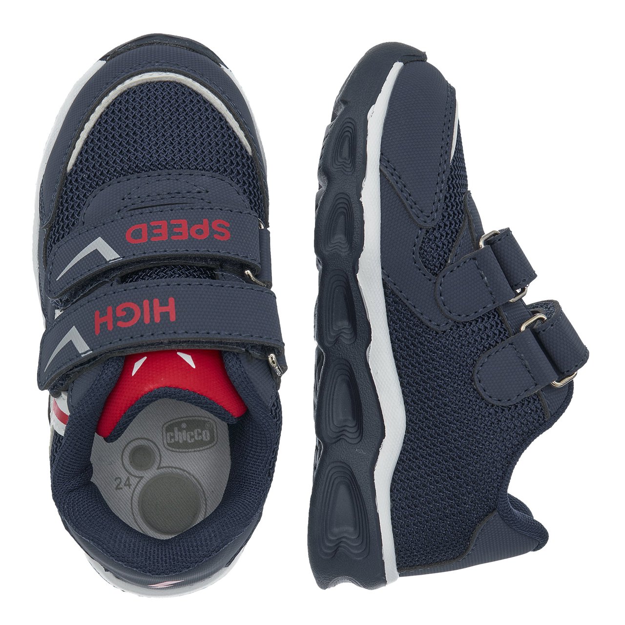 Adidași cu clipsuri luminoase pentru copii