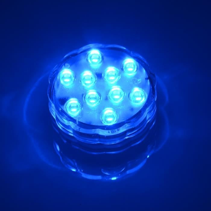10 Led Multicouleure Submersible Parti De Mariage Étanche Floralytes Vase Base De Lumière Lumineux Lampe Télécommande