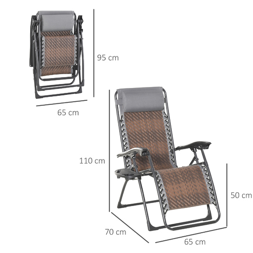  Silla Garvedad Cero Outsunny 867-061bn