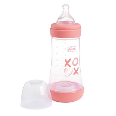 Chicco Perfect 5 babyfles met gemiddelde doorstroom, 240 ml