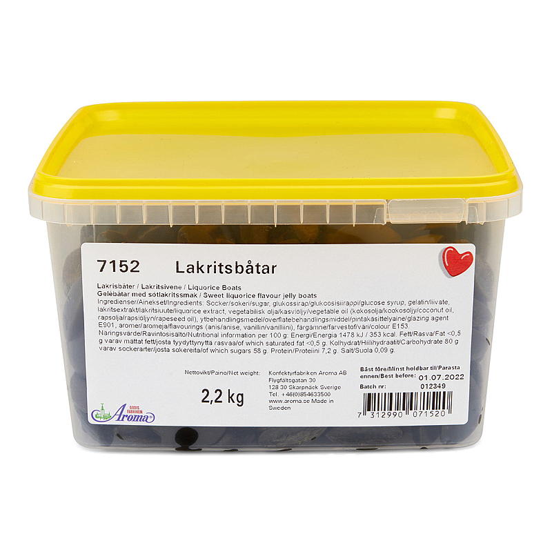 KnallGodt Licorice Boats 2,2 kg