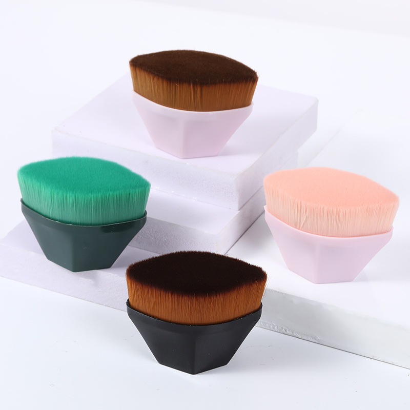 1 Pinceau Fond de Teint BB Crème Pinceaux Poudre Libre Plat Kit Pinceau Maquillage N° 55
