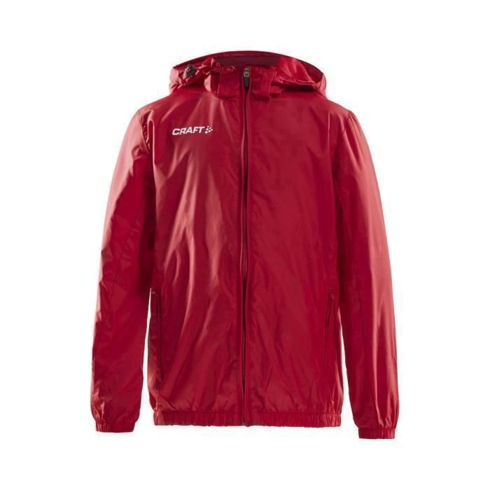 Giacca a vento Craft Junior - Rosso acceso - Da ragazzo - Multisport - Da bambino - Maniche lunghe