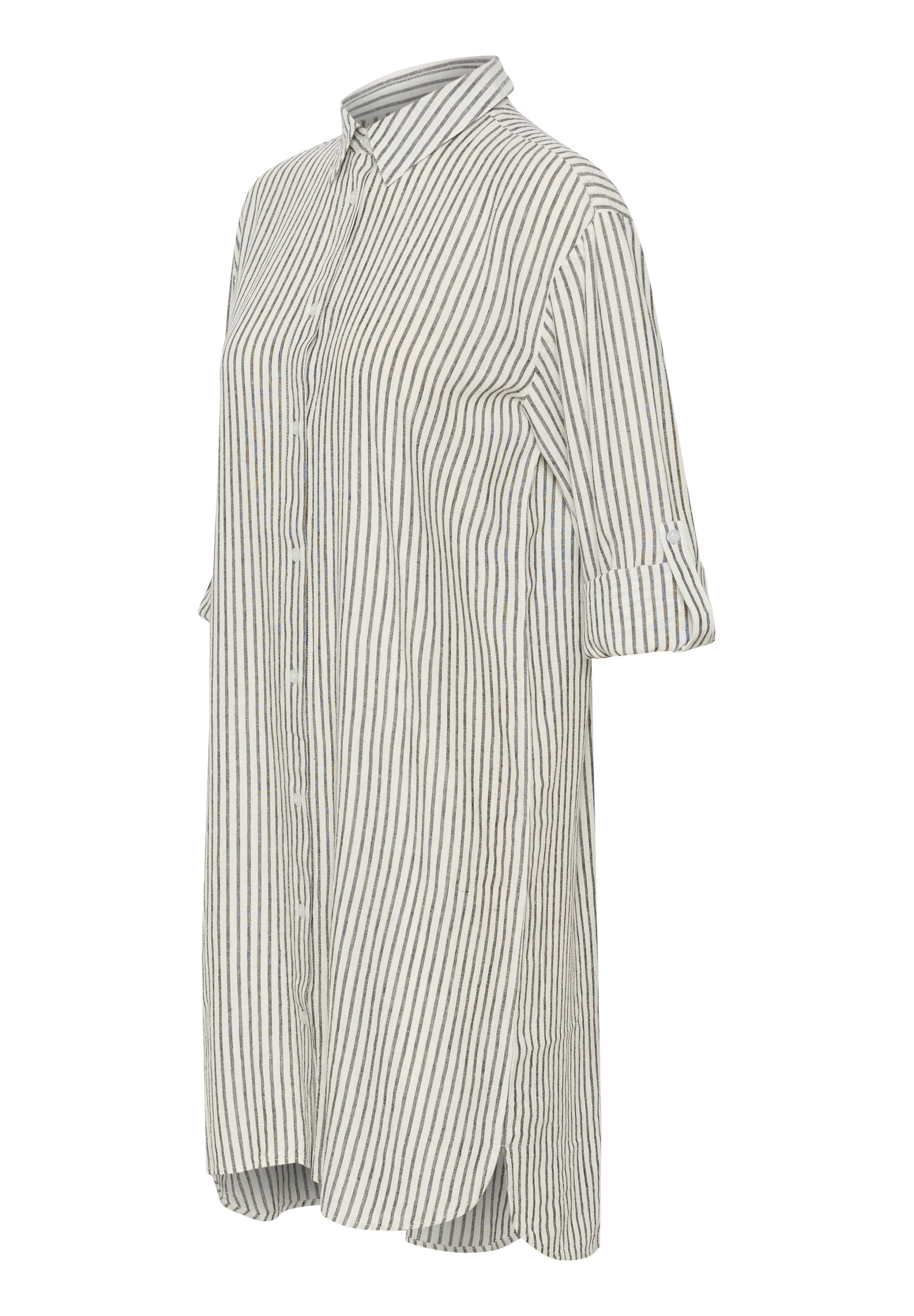 Robe-chemise Kaffe KAMILIA - rayures noires craie