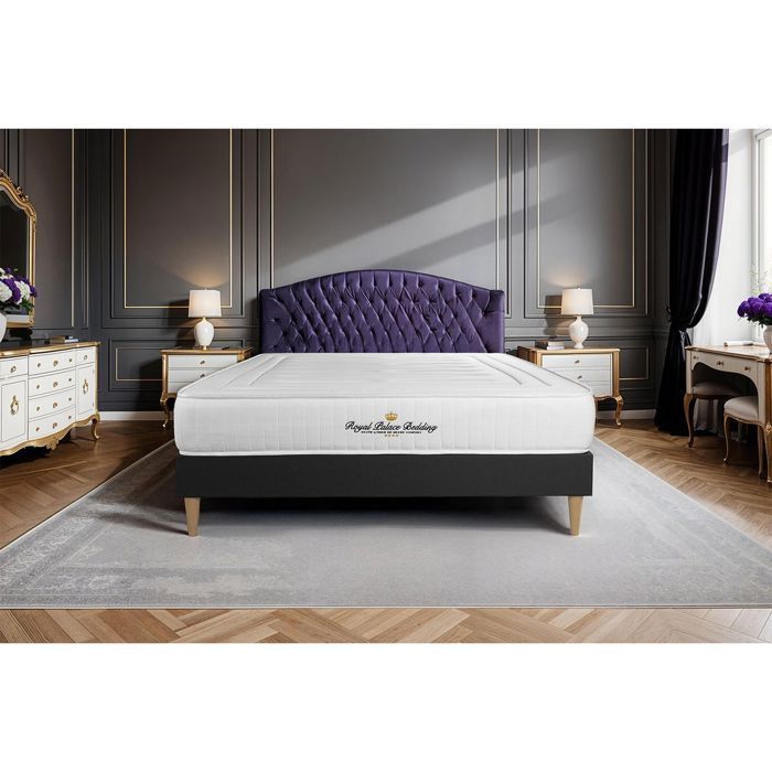 Conjunto de colchão e base de cama Nottingham 200x200 em espuma viscoelástica