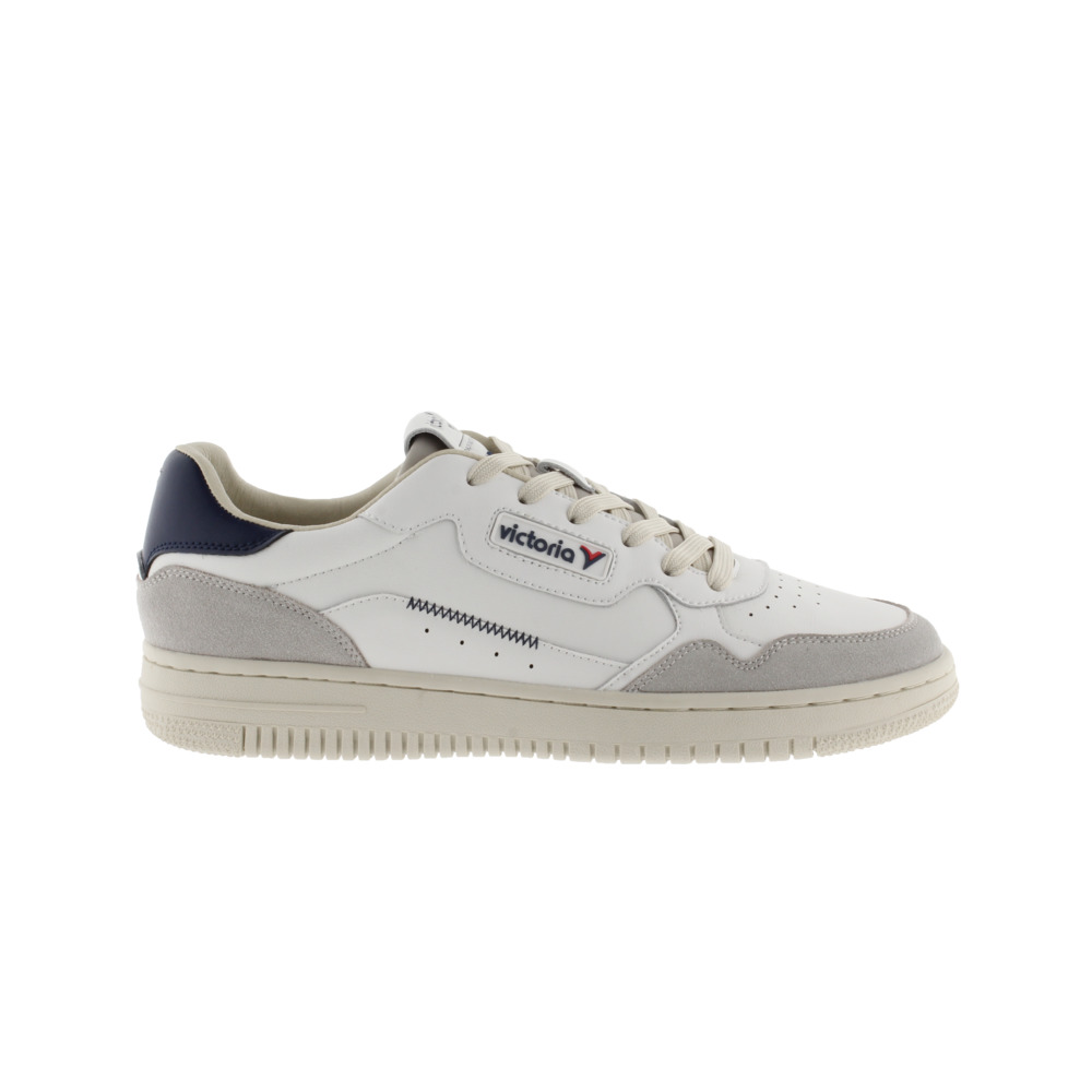 V. 1985 C80 Retro Classic lædersneakers med retrologo og kontrastfarvet ryg