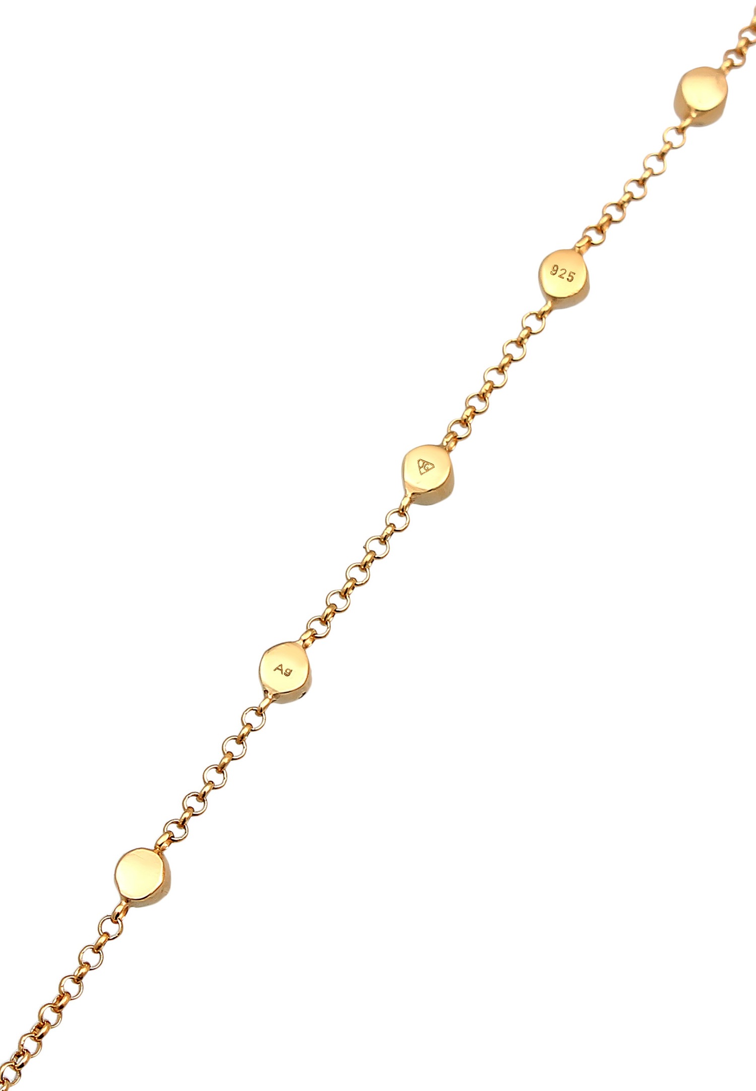 Elli Femmes chaîne à main accessoire étincelant avec cristaux en argent sterling 925 plaqué or