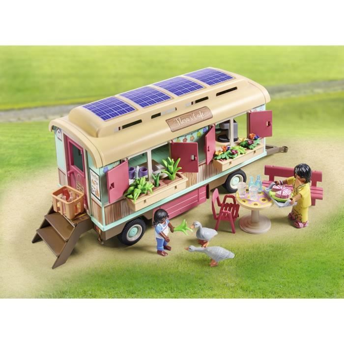 PLAYMOBIL 71441 Caravan Bar e Negozio, Vita di Fattoria in Campagna, 145 pezzi, Età 4+