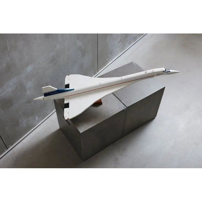 LEGO 10318 Exclu Cdiscount Icons Le Concorde, Maquette d'Avion à Construire pour les Adultes, Set de Véhicule d'Avion