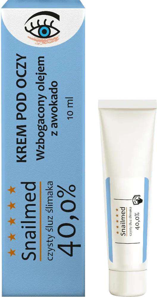 Snailmed Krem pod oczy ze śluzem ślimaka i olejkiem awokado, 10 ml